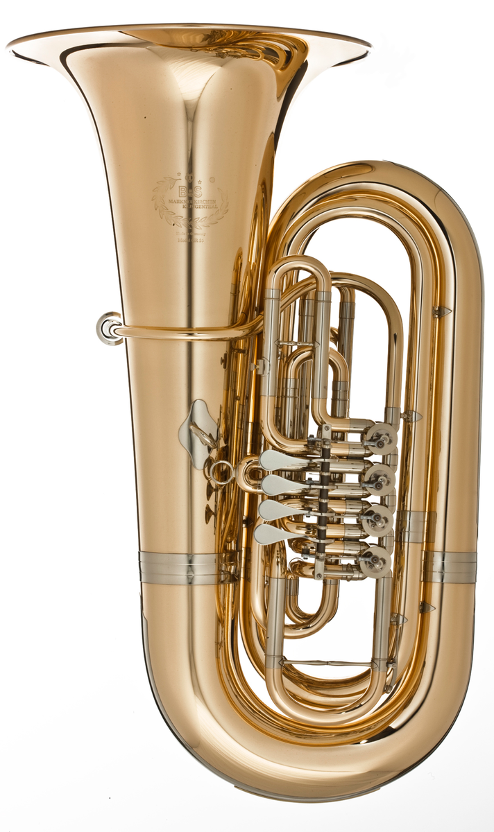 B&S B tuba GR55G - zlatomosaz, 4 ventily - Clarina